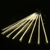 Tubes LED - Guirlande pluie de météorites, étoiles filantes, bleu, blanc, multicolore