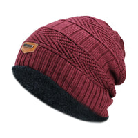 Bonnet chaud pour l'hiver pour homme avec tour de cou
