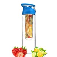 Bouteille d'eau infuseur fruits, gourde 800 ml