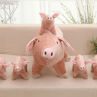 Peluche cochon rose mignon, 25 à 45cm