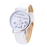 Montre originale "Peu importe, je suis en retard de toutes façons"