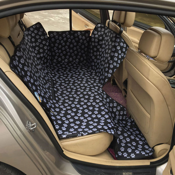 Protection sièges arrières auto pour chiens. Couverture coffre