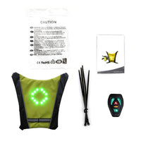 Veste avec clignotant LED sur le dos pour vélo ou trotinette