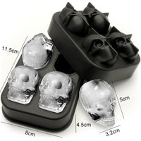 Moule pour glaçons en forme de diamants, de crânes et de roses !