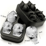 Moule pour glaçons en forme de diamants, de crânes et de roses !