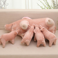 Peluche cochon rose mignon, 25 à 45cm