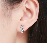 Boucles d'oreilles renard en argent 925 - Style origami