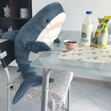 Peluche requin géant. Coussin 45 à 140 cm