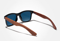 Lunettes de soleil en bois design moderne UV400 polarisées anti-reflet