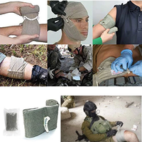 Kit EDC de premiers secours. Garrot tourniquet, pansement israélien, ciseaux. Pack militaire