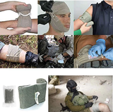 Kit EDC de premiers secours. Garrot tourniquet, pansement israélien, ciseaux. Pack militaire