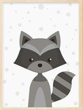 Toile animaux de la forêt - Poster style nordique