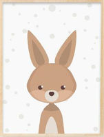 Toile animaux de la forêt - Poster style nordique