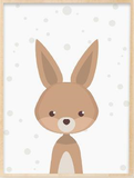 Toile animaux de la forêt - Poster style nordique