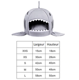 Panier pour chien ou chat en forme de requin ! Niche confortable pour animaux