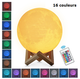 Lampe Lune 3D, veilleuse rechargeable à LED