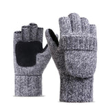 Gants mitaines très chauds pour l'hiver. Moufles avec rabat en laine pour les doigts
