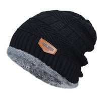 Bonnet chaud pour l'hiver pour homme avec tour de cou