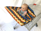Protection bébé pour caddie. Housse de siège, couverture pour chariot de courses