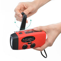 Lampe LED avec Radio AM FM, chargeur solaire, dynamo ou USB. Dispositif multifonction d'urgence