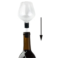 Verre de vin original qui fait bouchon, pour boire à la bouteille de manière insolite ! 260ml