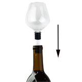 Verre de vin original qui fait bouchon, pour boire à la bouteille de manière insolite ! 260ml