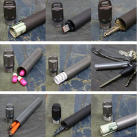 Capsule d'urgence étanche en aluminium. Pour cigarettes, médicaments, briquet, billets, clés, etc