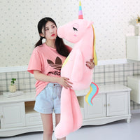 Licorne géante, énorme peluche coussin Licorne 60 et 140 cm