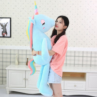 Licorne géante, énorme peluche coussin Licorne 60 et 140 cm