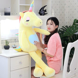 Licorne géante, énorme peluche coussin Licorne 60 et 140 cm