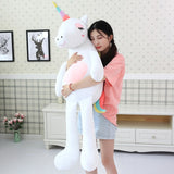 Licorne géante, énorme peluche coussin Licorne 60 et 140 cm
