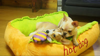 Panier pour chien en forme de hot dog, lit original animaux hot-dog