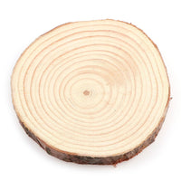 Lot de sous verres en bois naturel, rondelles découpées dans un rondin