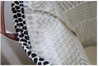 Panier à linge sale souple noir et blanc, sac de rangement, 50x40cm