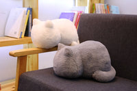 Peluche coussin en forme de chat de 33cm