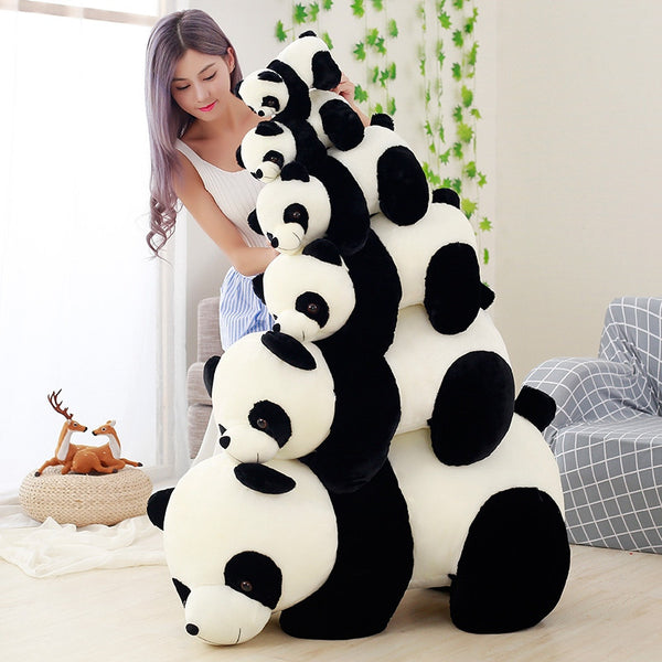 Grande peluche panda 20 à 70cm. Coussin mignon pour enfant – Stock
