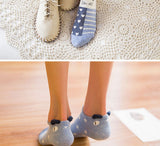 Lot de 5 paires de chaussettes femmes 3D animaux avec oreilles