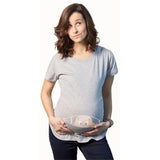 Tee shirt humoristique pour femme enceinte avec bébé sur le ventre