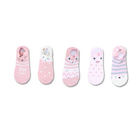 Lot de 5 paires de chaussettes femmes 3D animaux avec oreilles