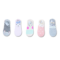 Lot de 5 paires de chaussettes femmes 3D animaux avec oreilles