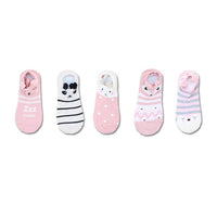 Lot de 5 paires de chaussettes femmes 3D animaux avec oreilles