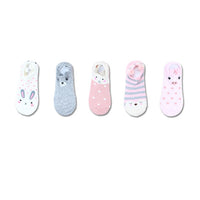 Lot de 5 paires de chaussettes femmes 3D animaux avec oreilles