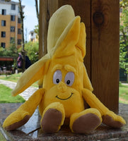Peluches fruits et légumes, banane, poire, pomme, brocoli, champignon, citron, fraise etc