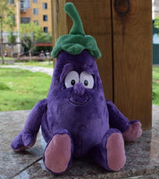 Peluches fruits et légumes, banane, poire, pomme, brocoli, champignon, citron, fraise etc