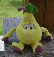 Peluches fruits et légumes, banane, poire, pomme, brocoli, champignon, citron, fraise etc