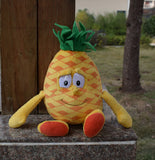 Peluches fruits et légumes, banane, poire, pomme, brocoli, champignon, citron, fraise etc