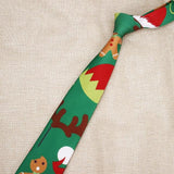 Cravates de Noël rigolotes avec motifs de père noël, bonhomme de neige, sapin, flocons, etc