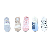 Lot de 5 paires de chaussettes femmes 3D animaux avec oreilles