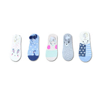 Lot de 5 paires de chaussettes femmes 3D animaux avec oreilles