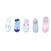 Lot de 5 paires de chaussettes femmes 3D animaux avec oreilles
